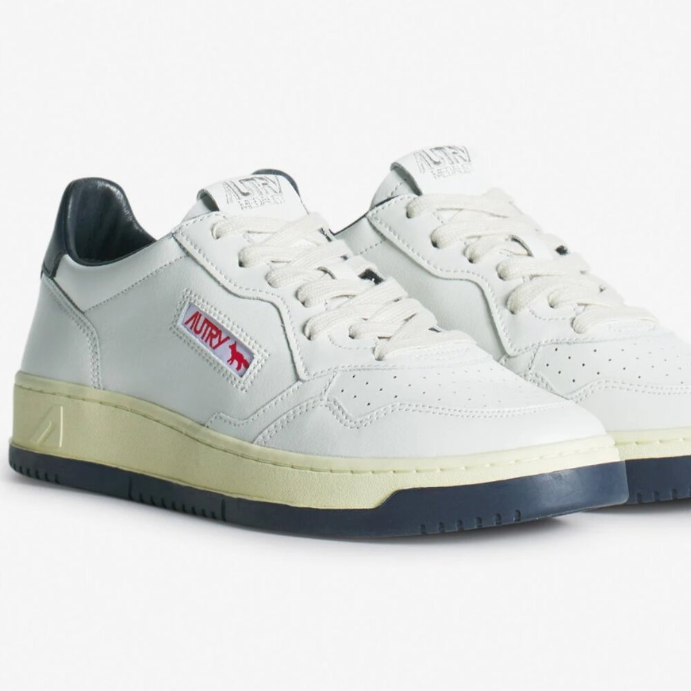MAISON KITSUNE x AUTRY MEDALIST SNEAKERS (White + Blue) Size 37